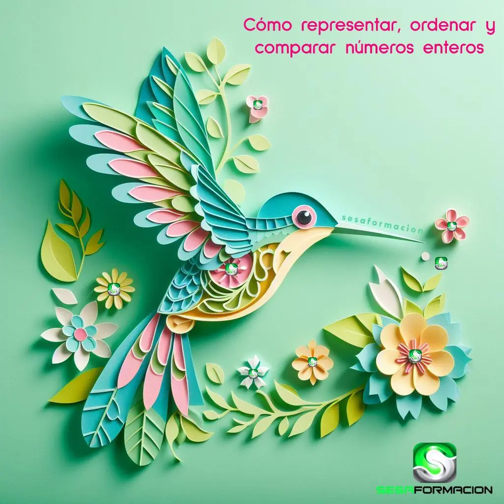 como representar ordenar y contar numeros enteros sesaformacion