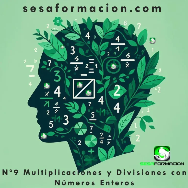 Nº9 Multiplicaciones y Divisiones con Números Enteros sesaformacion