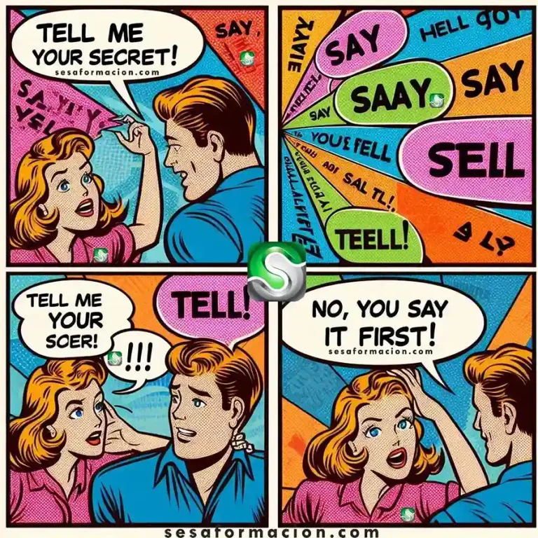 Diferencias entre tell y say