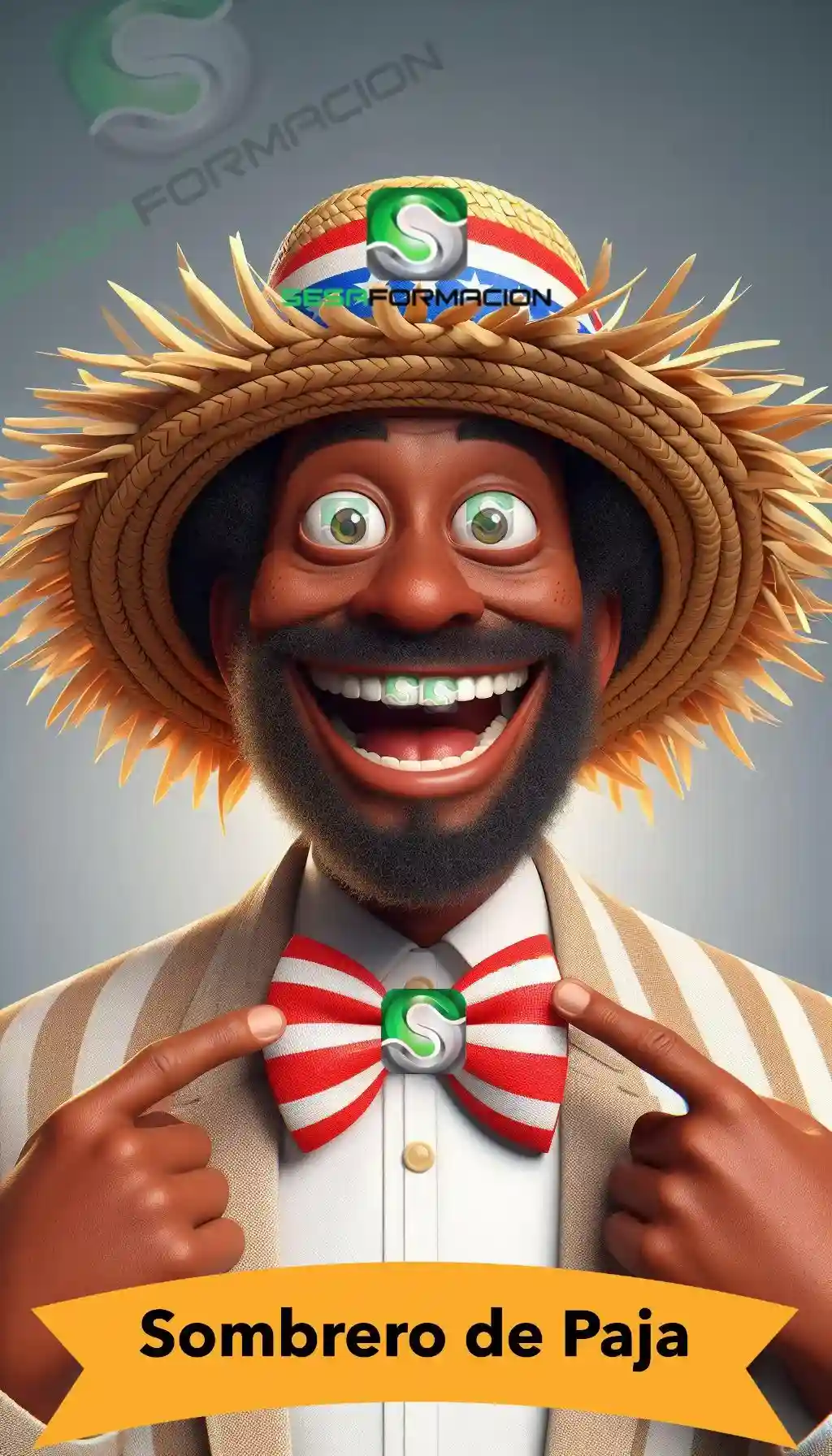 Cromo Sombrero de Paja